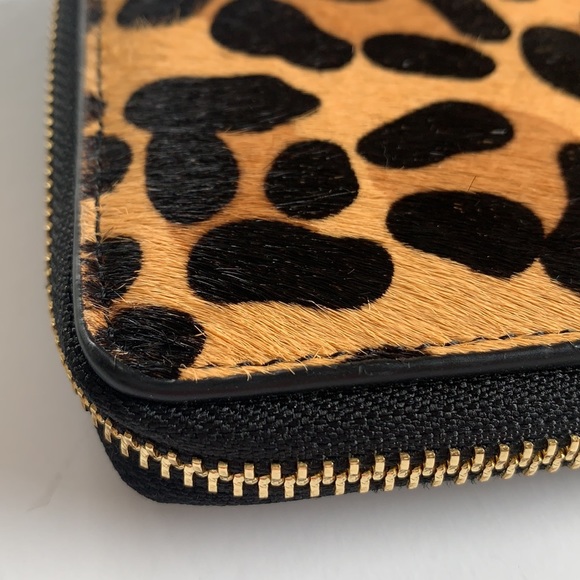 Dune London leopard Leather clutch wallet nwot 7x4 - Picture 3 of 10
